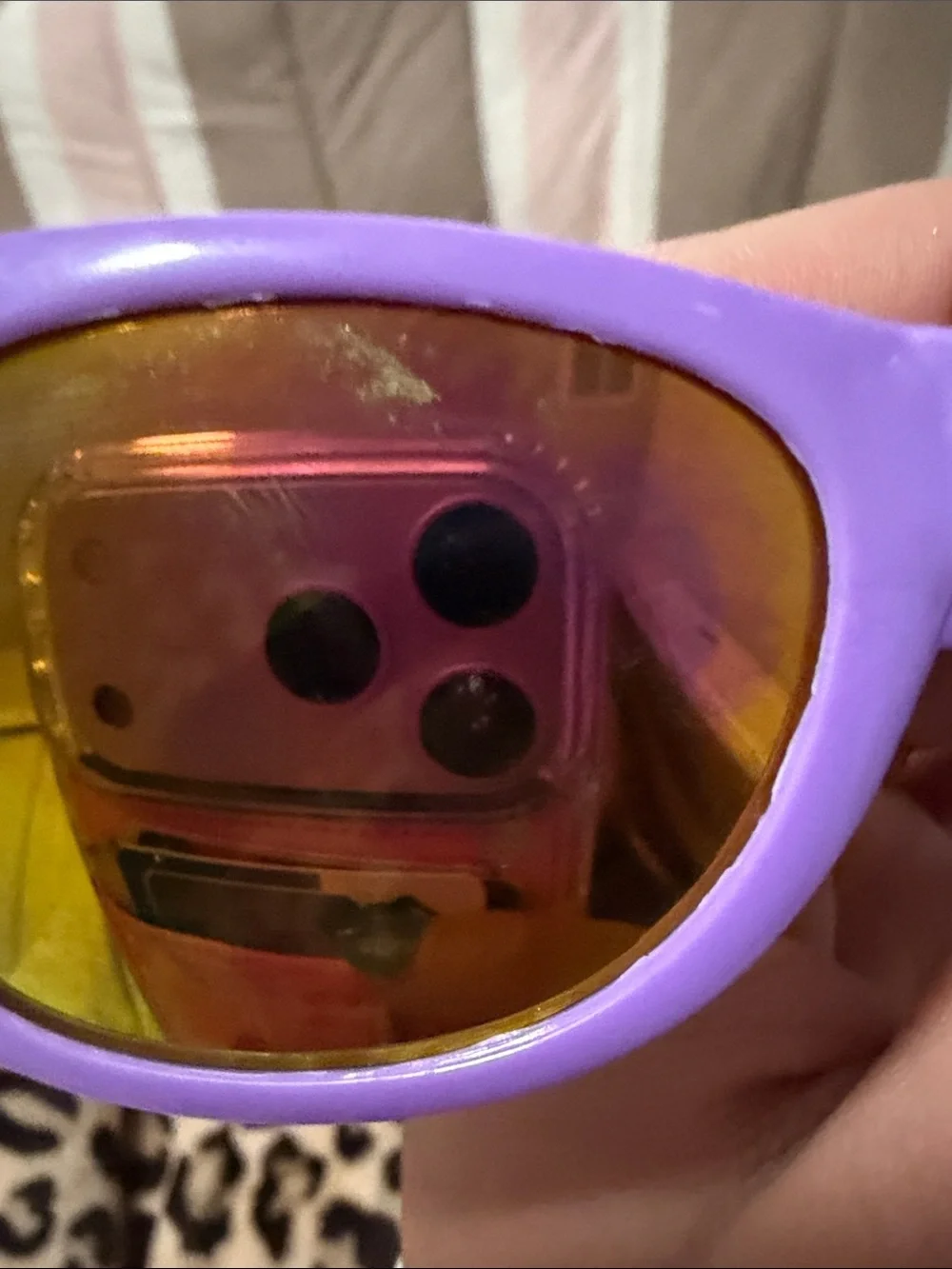 Kids Purple Mirrored Lens Sunglasses